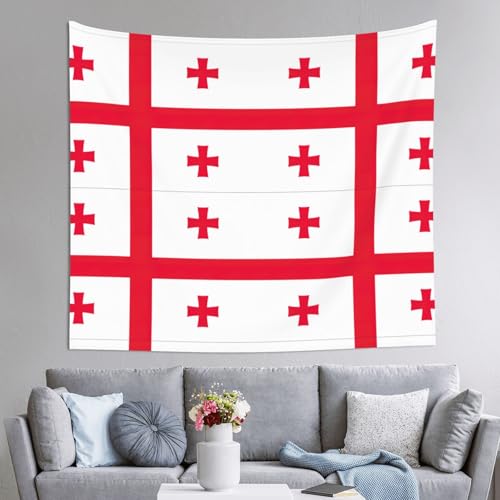Tapiz de Georgia grande de 152x130 cm, manta artística perfecta para colgar en la pared del cuarto
