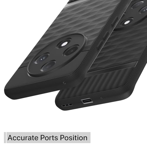 Image of Amazon Basics Back Cover for Oppo F27 Pro Plus 5G| Full Camera Protection | TPU Soft Flexible Shockproof Back Case(Black)