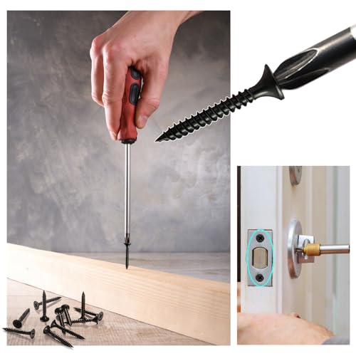 VooGenzek 100 PCS M3.5 * 30 mm Coarse Thread Point Drywall Screws, Phillips Countersunk, Plasterboard Wood Screw - Image 4