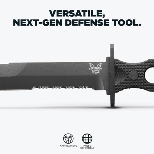 Benchmade - SOCP 185 Tactical Knife with Black G10 Handle (185SBK)