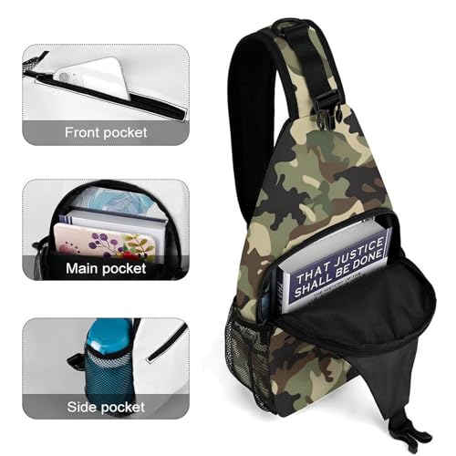 Morrales deportivos mochila de brazo patrón camuflaje miniatura 4
