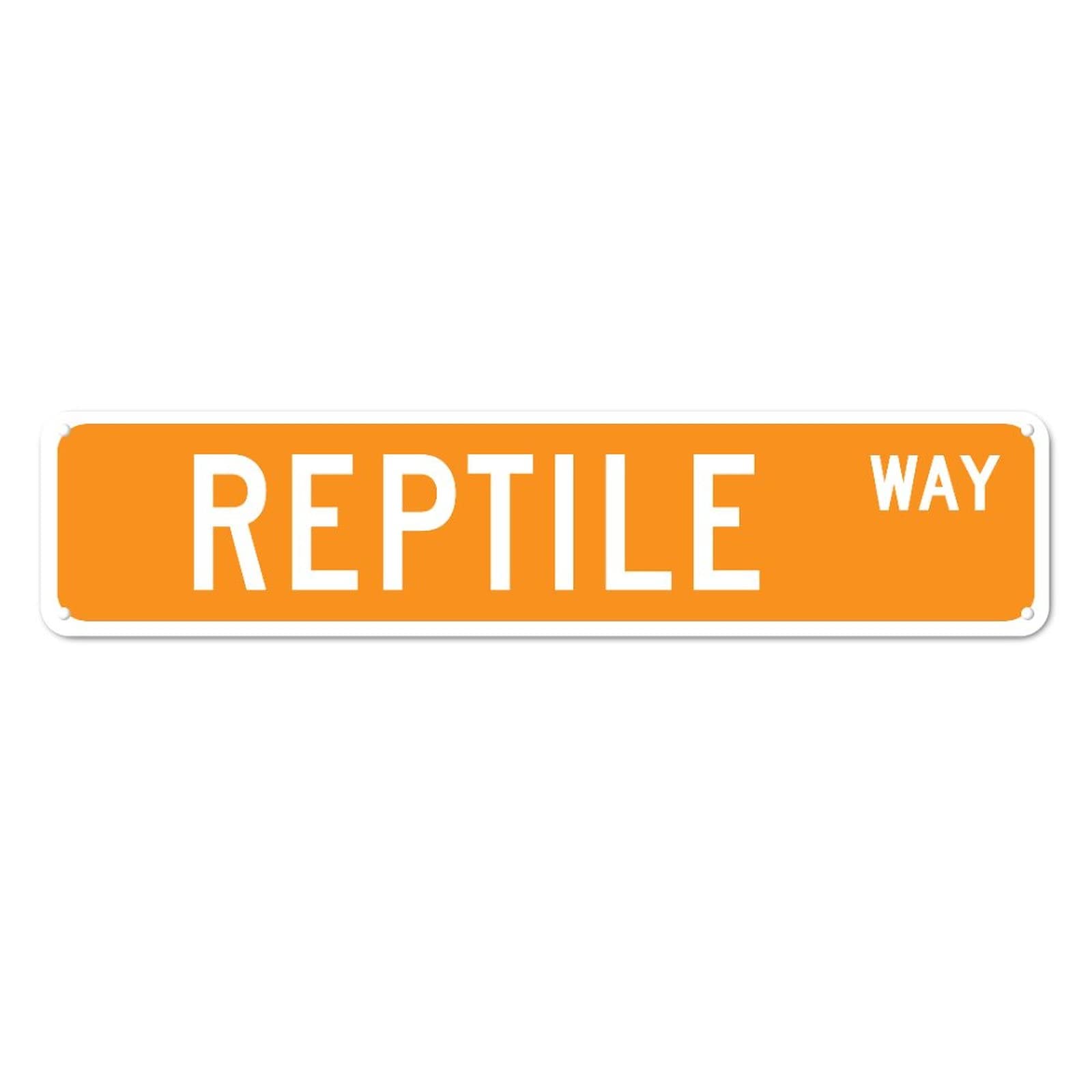 Reptile WAY Retro Tin Signs Aluminum Metal Sign Quotes Home Kitchen Garden Non-Fade Pub Club Decor 4x16 Inch