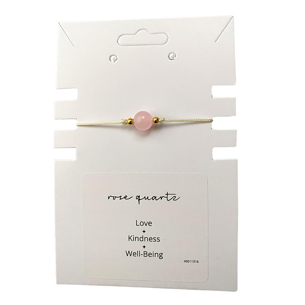 VIE Single Bead Wristlet, Rose Quartz