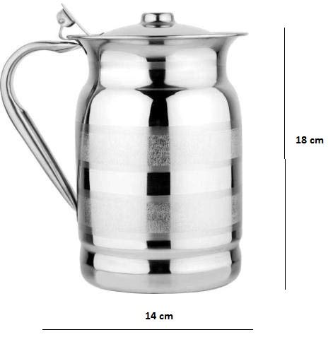 Image of Stainless Steel jug for Water /Water Pitcher /Jug for Home /Kitchen /Table(Capacity: 1500ML)
