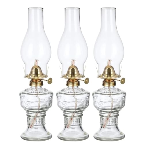 Wylolik Lanterna ad olio in vetro vintage Lampada di soccorso