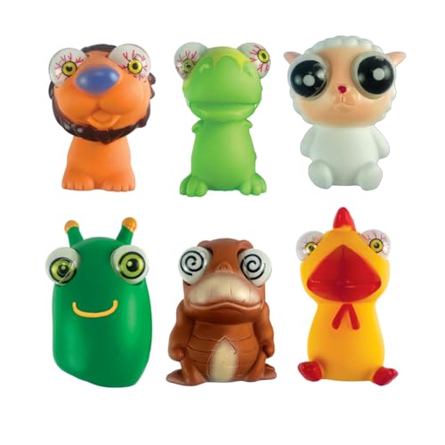 JA-RU Ugly Cute Pop-Eye Buddy Squishy Animal Toys 4751 (6 Units)