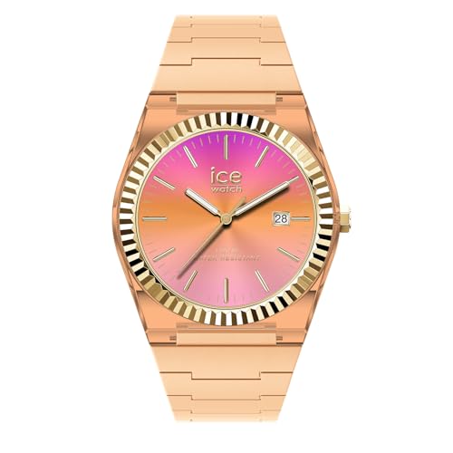 Ice-Watch - Ice Power PW1 Sunset Peach - Montre Orange pour Femme avec Bracelet en Silicone - 024762 (Small)