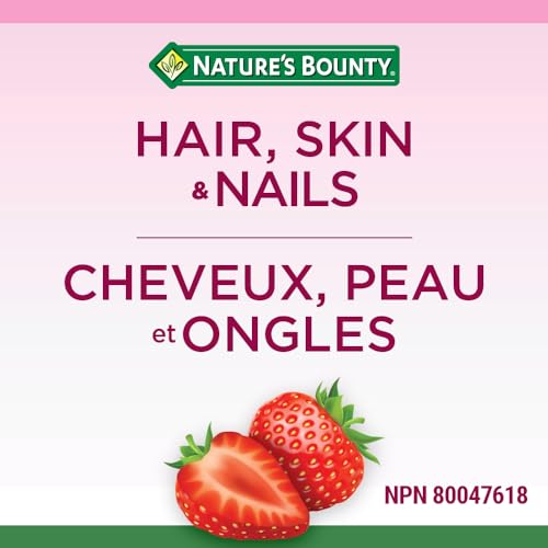 Nature’s Bounty Hair, Skin, Nails Gummies with Biotin, 80 Gummies - Image 3