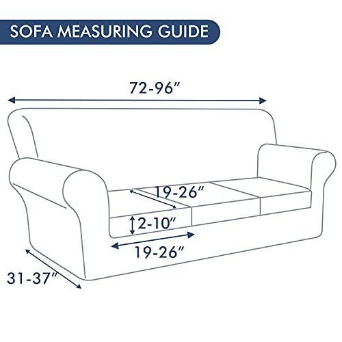 Hyha Printed Stretch Sofa Covers For 3 Cushion Couch (72"-96",Diamond Mandala) Bundle Loveseat Sofa Covers For 2 Cushion Couch (58"-72" thumb #6