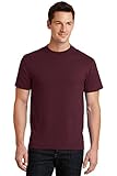 Port & Company Men's 50/50 Cotton/Poly T Shirt 6XL Athletic Maroon
