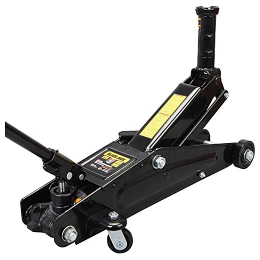 Torin A94117B BlackJack Hydraulic Trolley Service/Floor Jack with Extra Saddle (Fits: SUVs and Extended Height Trucks): 3 Ton (6,000 lb) Capacity, Black