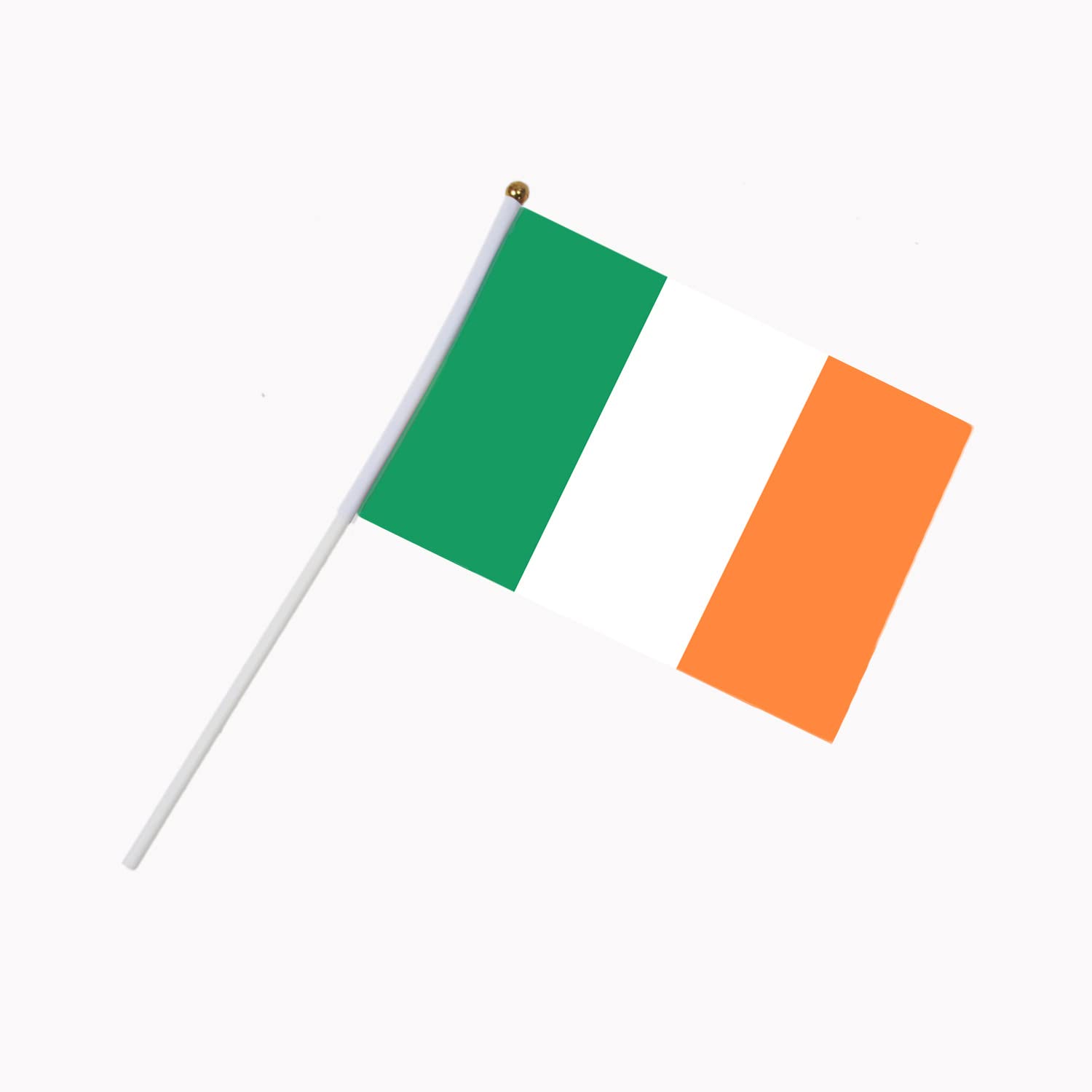 50 Pieces Small Ireland Stick Flag Hand Held Bunting Flag St Patrick's Day Irish Supporter Sports Waving Flag Football Fans Festival Celebration Party Parades 14x21cm Desk Car Decoration - Image 4