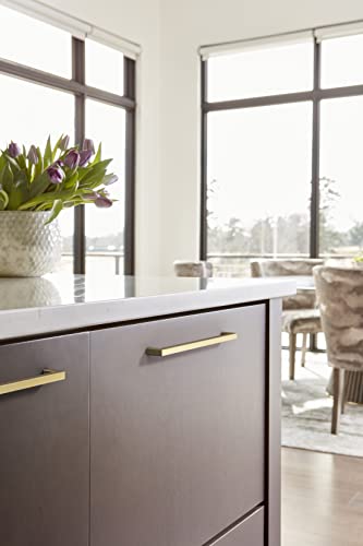 Image of Amerock BP36910BBZ | Golden Champagne Cabinet Pull | 10-1 /16 in (256 mm) Center-to-Center Cabinet Handle | Monument | Drawer Pull | Kitchen Cabinet Handle | Furniture Hardware