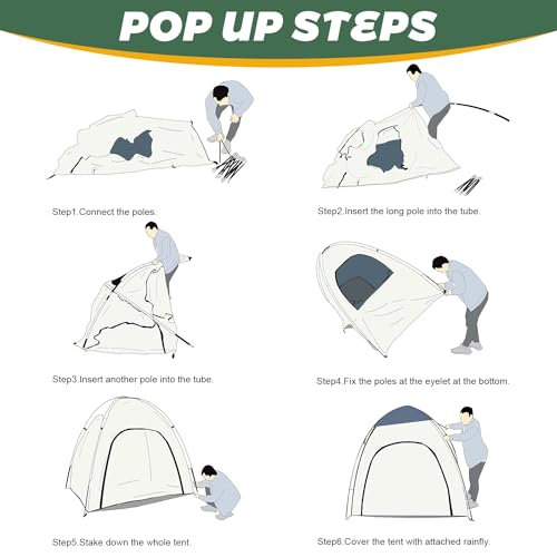 Carpa deportiva transparente Teabelle para 2 personas miniatura 7