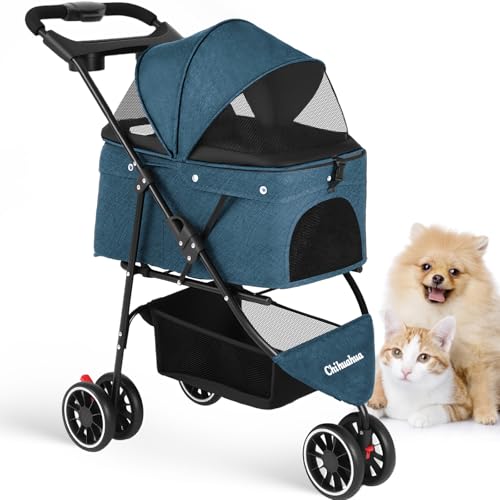 Pet Stroller with Dual Access