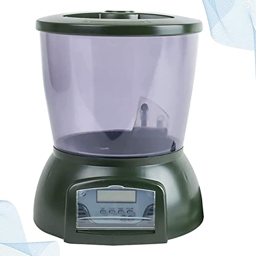 Mangiatoia automatica per pesci con display LCD e timer, sistema di alimentazione programmabile per acquari e pesci da laghetto