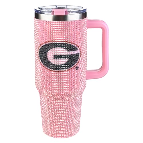 Image of The Memory Company Officially Licensed NCAA - University of Georgia 40oz Pink Bling Game Day Tumbler