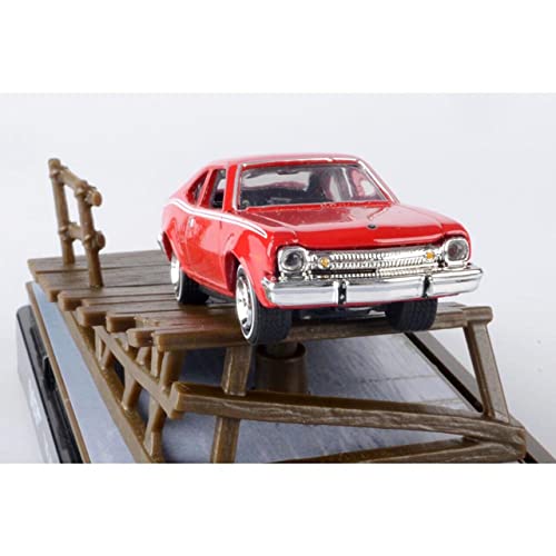 1974 AMC Hornet Rojo con Rayas Blancas 1:64 Motormax miniatura 2