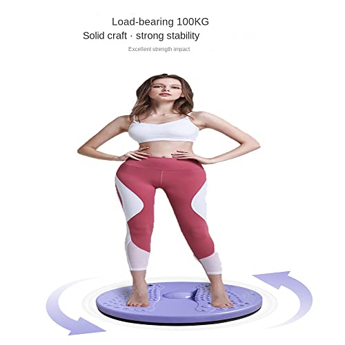 Máquina de masaje podal con puntos de acupresión, disco giratorio para cintura y abdomen, para reducción de grasa (Morado) miniatura 5