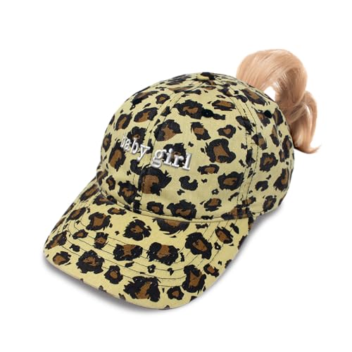 Ponytail Cap Camo Hat Baby Girl Daughter B Sun Hat with Ponytail Hole Bci Cotton