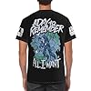 Men's Day Rock Remember Band T-Shirt Multi-Faceted Printed Short Sleeve Shirts Round Neck Graphic Tee Tops Black L #1