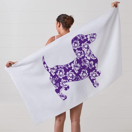 CafePress Hawaiian Dachshund Beach Towel - 30x60 Inches, Super Absorbent & Soft, Perfect For Pool & Beach - View #7
