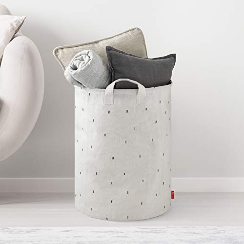 Panier à linge multifonctionnel blanc 70L avec poignées Rayen - 9