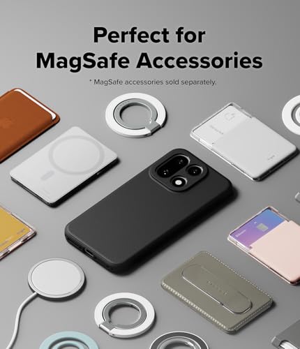 Image of Ringke Onyx Magnetic for OnePlus 15 Case [Compatible with MagSafe] [Anti-Fingerprint] Ultra Thin Lightweight Shockproof Back Cover - Black