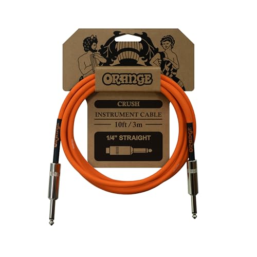 Image of Orange Crush 10' Instrument Cable For Speaker with Straight to Straight Connector, Orange, 3m