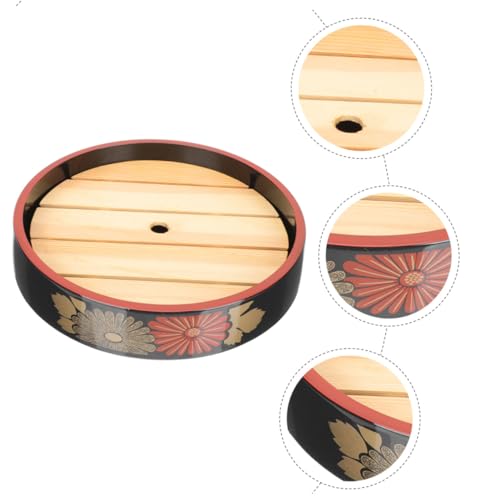 Bandeja para servir sushi NUOBESTY 24.5cm redonda miniatura 3