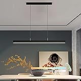 ■【Acerca de la araña LED】Tamaño del producto: L100*H20cm, Material: metal + acrílico. Potencia: 40W Lúmenes: 4000 LM. Puede ajustar la altura de la suspensión del comedor (suspensión: 120 cm). Esta característica es particularmente útil sobre la mesa del comedor, ya que puedes ajustar la luz a tus necesidades en cualquier momento.