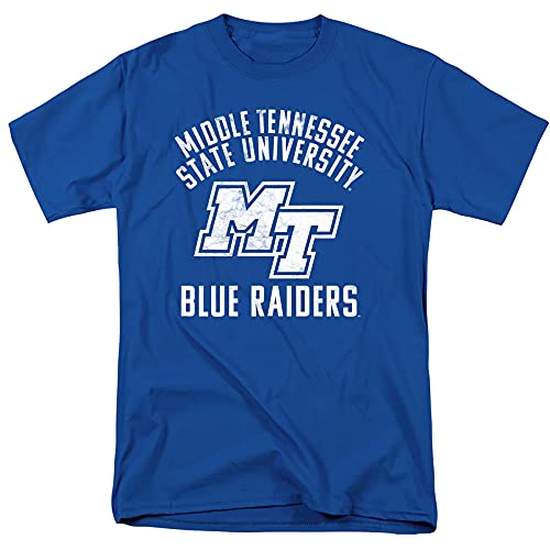 MTSU Middle Tennessee State University Official MTSU Blue Raiders Logo Unisex Adult T-Shirt, MTSU Blue Raiders Logo, 5X-Large
