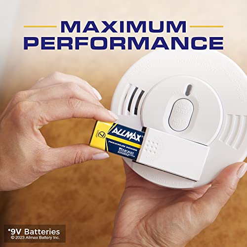 Allmax 9V Maximum Power Alkaline Batteries (48 Count) – Ultra Long-Lasting, 7-Year Shelf Life, Leakproof Design – Perfect For Smoke Detectors & Wireless Microphones (9 Volt) #TOP5
