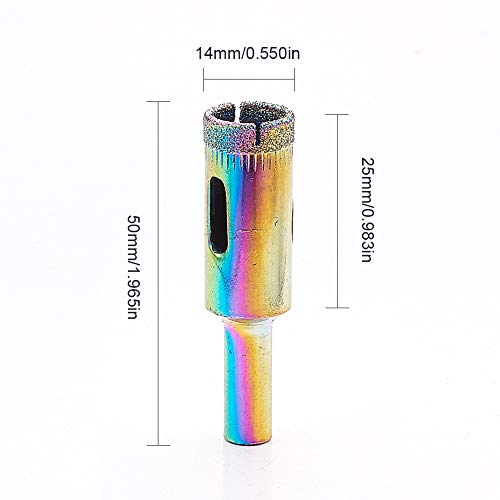 Broca de Diamante 14 mm Juego 4 Piezas para Cerámica miniatura 2