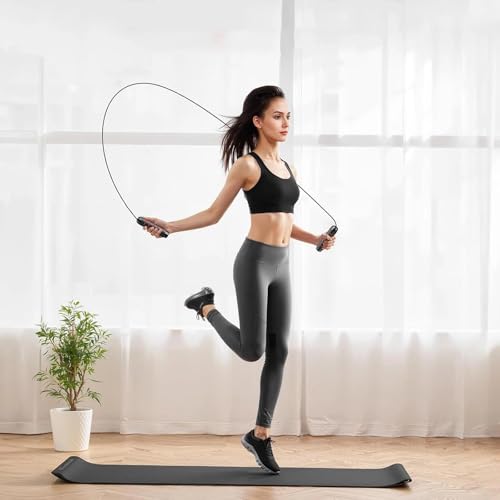 2,8 m de Long Corde a Sauter Sport, Adulte Cordes à Sauter Réglables, Doux et Antidérapant Jump Rope en Fil D'acier, pour L'entraînement et La Remise en Forme – Image 4