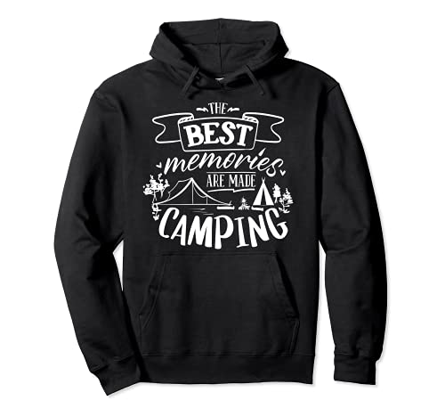 Camper Best Memories Gift, Funny Retro Vintage Camping Party Felpa con Cappuccio