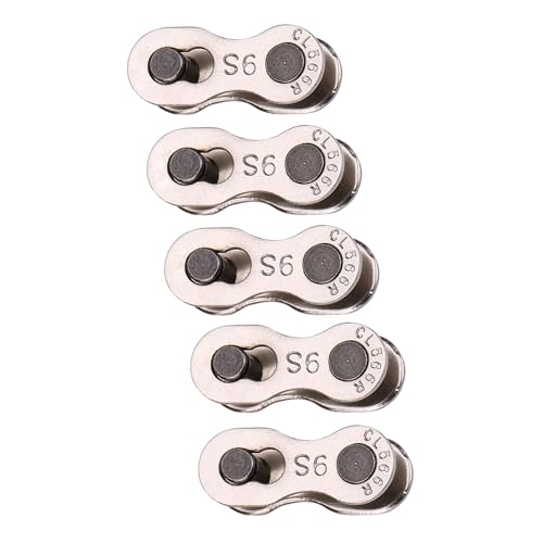 Yinhing 5 Pares de Conectores de Cadena de Liberación Rápida para Bicicleta de Servicio, Eslabones de Acero Premium para Cadenas de 8 y 10 Velocidades, Herramienta de Reparación Fácil de Instalar