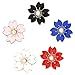 Produktbild Brosche Set 5pcs Recht Kirschblüten Sakura-serie Muster Emaille-gemocht Revers-stifte-set Abzeichen Für Frauen Mädchen Bekleidung Taschen-dekor
