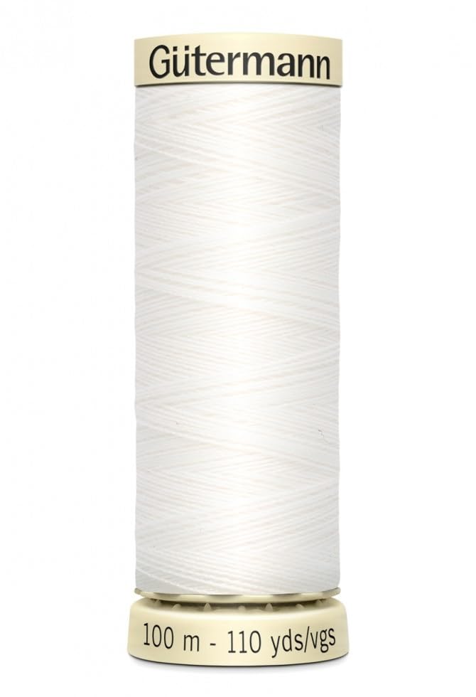 Hilo de coser Gutermann Sew All 100m Blanco 800 miniatura 1