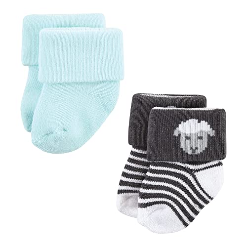 Image of Hudson Baby Baby 8-pack Cotton Rich Newborn and Terry Socks