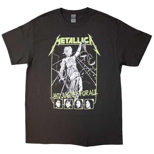 Metallica Justice For All Faces T Shirt Size L