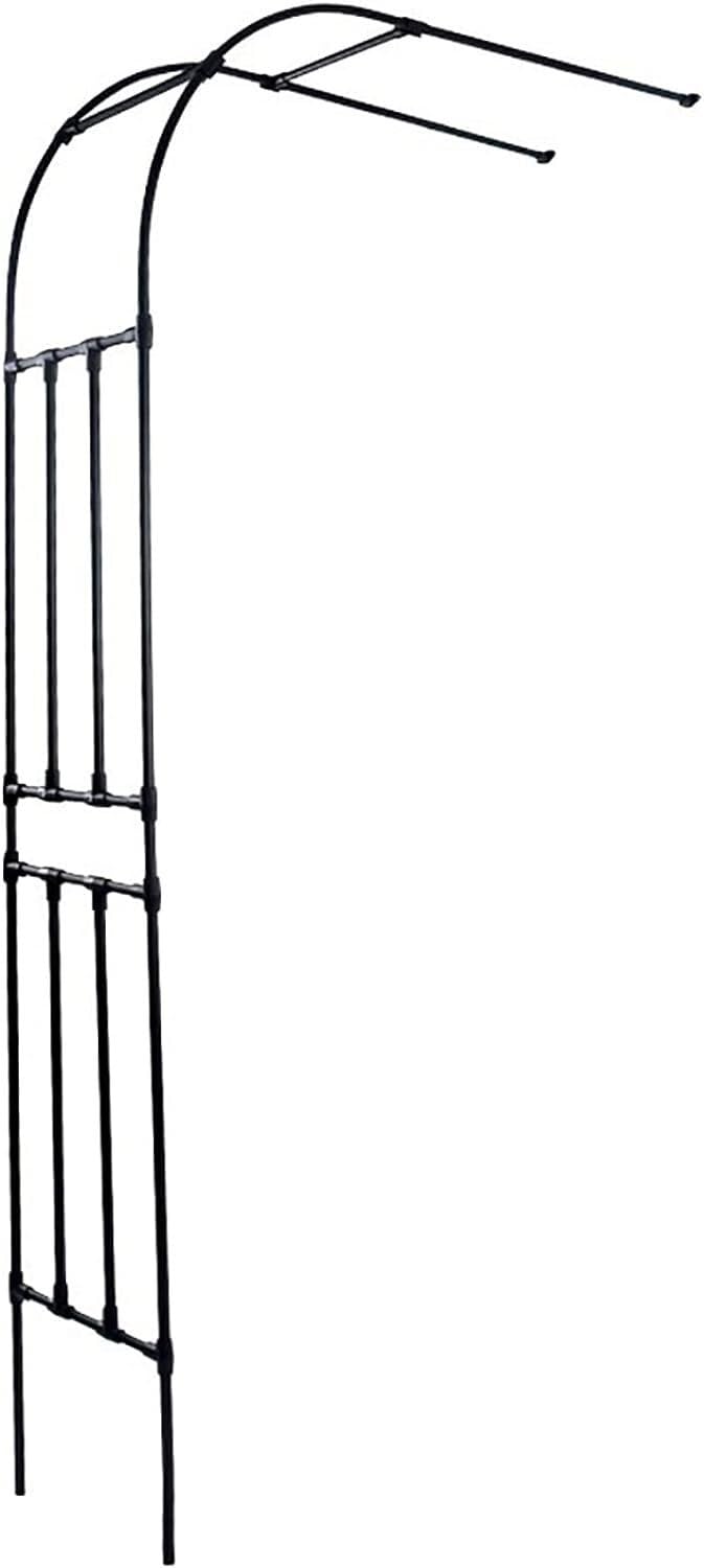 Support d'escalade haut en fer forgé demi-arche durable de 2,4m