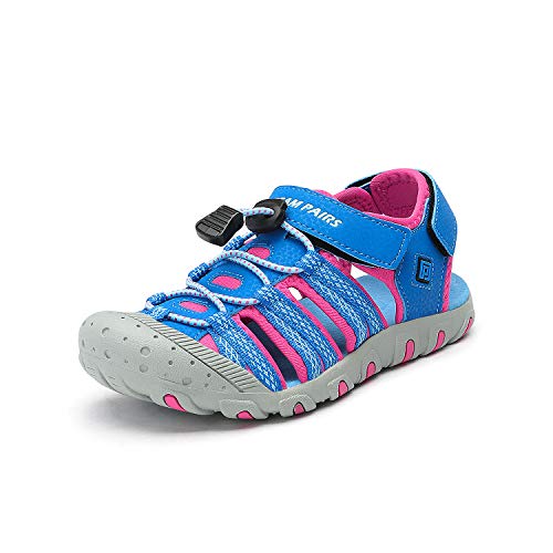 DREAM PAIRS Boys Girls Little Kid 171111-K Royal Fuchsia Outdoor Summer Sandals Size 1 M US Little Kid