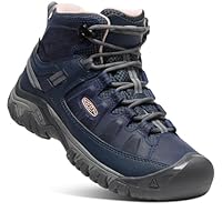 KEEN Women's Targhee III Mid WP Hiking Boot, Vintage Indigo Peachy Keen, 8 US
