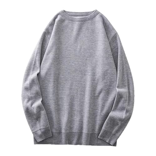 Men's Mock Neck Sweaters Winter Fleece-Lined Thick Warm Pullovers Solid Color Lightweight Classic Jumpers