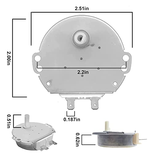 [6549W1S013H Motor OEM Mania] 6549W1S013H (=6549W1S013D) MDCK0601F New OEM Produced for LG Microwave Turntable Motor Replacement Part