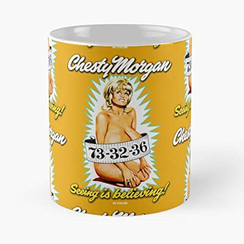 Agent Russ Meyer Morgan Chesty Camp Movies Doris Double 73 Kitsch Cult Wishman Deadly Weapons I Metalmovies- Mug holds hand made from White marble ceramic printed trendy design