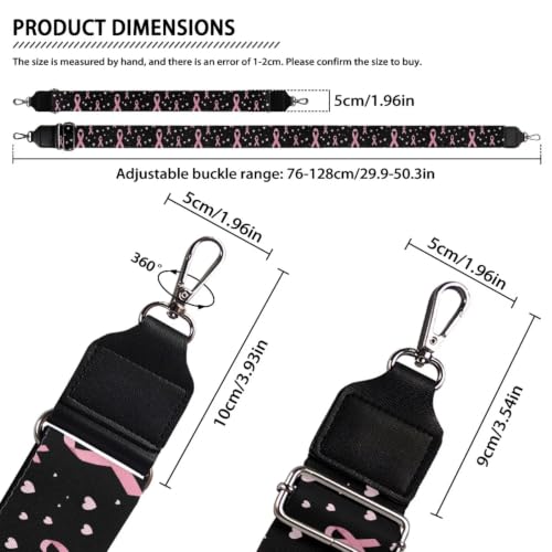 Image of Adjustable Purse Strap Replacement, Wide Shoulder Canvas Bag Strap, Crossbody Handbag Strap