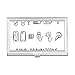 Plug Socket Charging Cable Pattern Business Card Holder Case Pocket Box Wallet