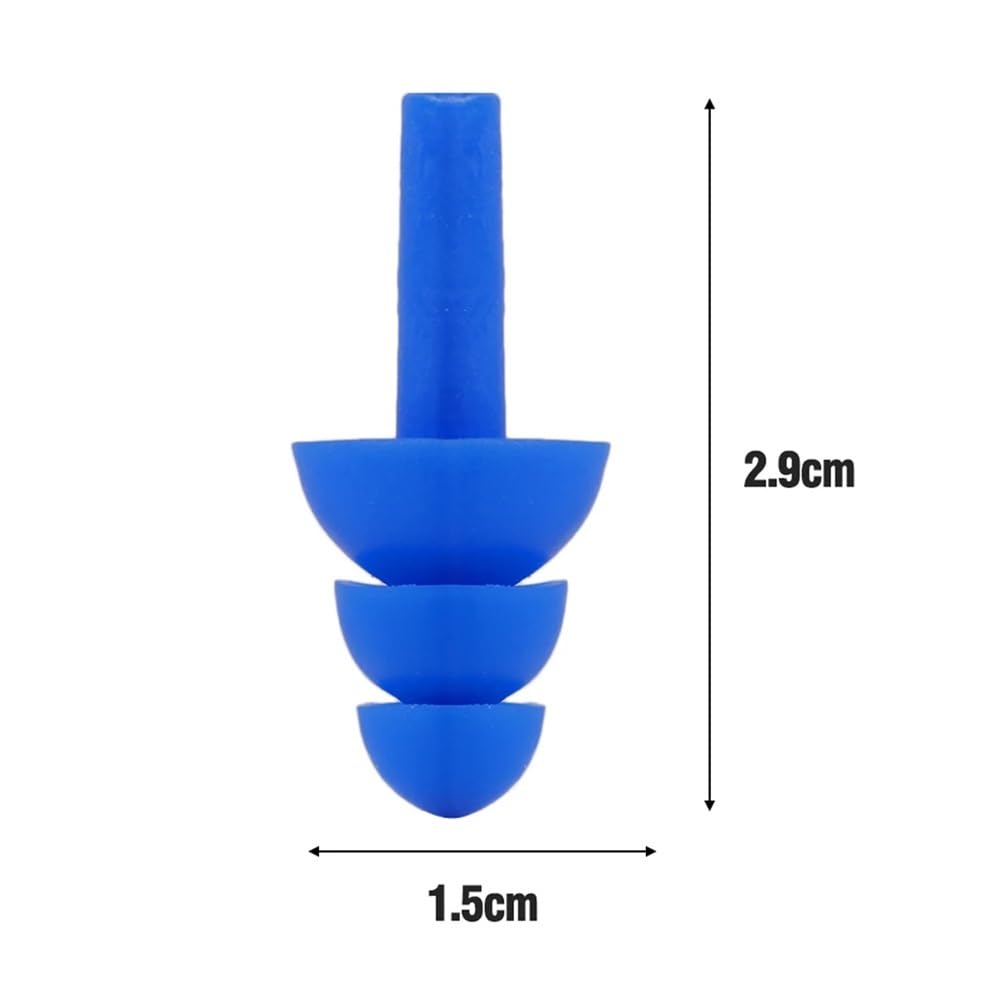 1/2/5/10/20 paires de bouchons d'oreille en silicone souple étanches réutilisables avec réduction du bruit avec boîte (20 paires)